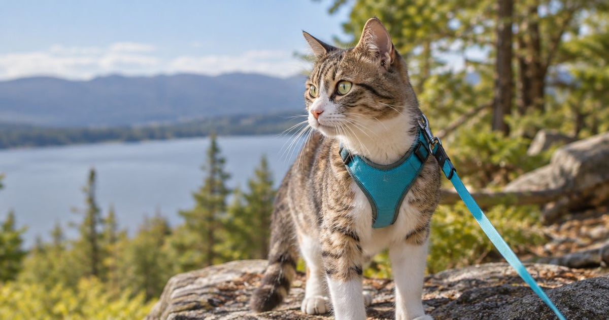 How much does a cat harness cost for outdoor walks?
