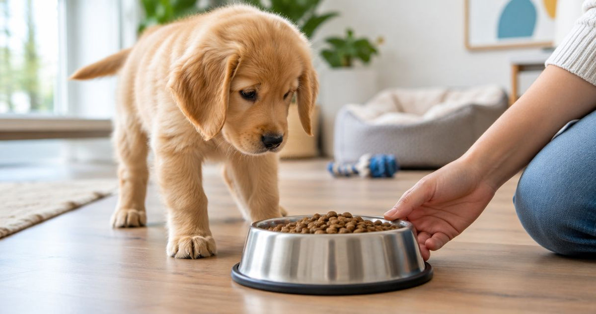 How much food should a puppy eat per day?