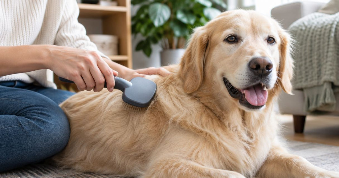 Can dogs with skin allergies use standard grooming brushes?