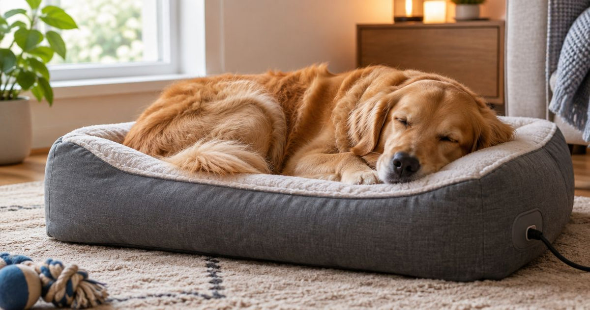 Is a heated dog bed safe to use overnight?