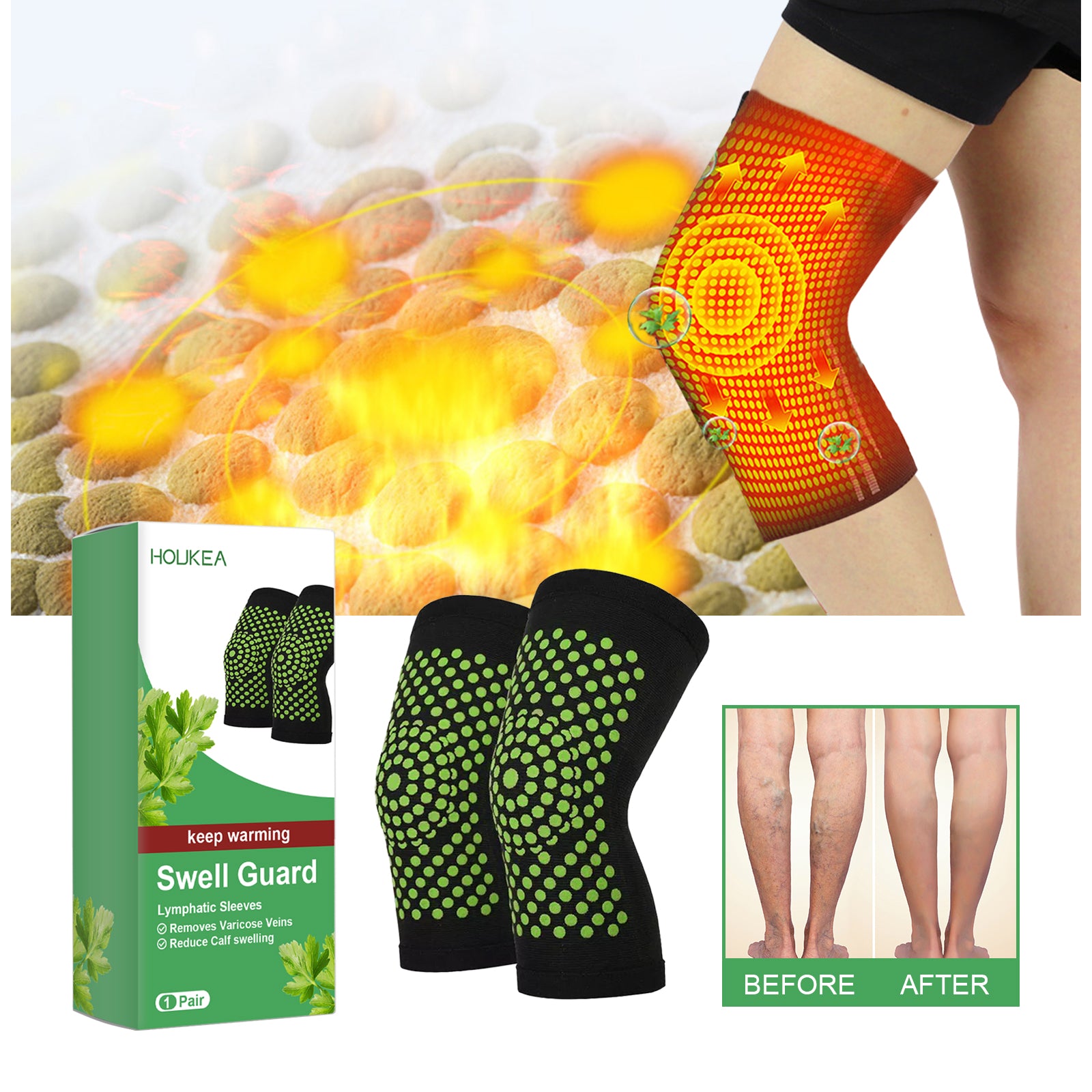 Compression Leg & Calf Support Sleeves