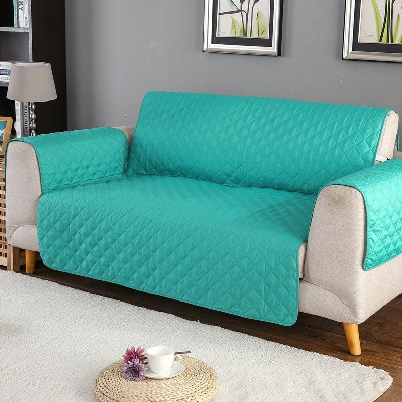 Quilted Pet Couch Cover – Furniture Protector with Armrests & Side Pockets, Chair / Loveseat / Sofa