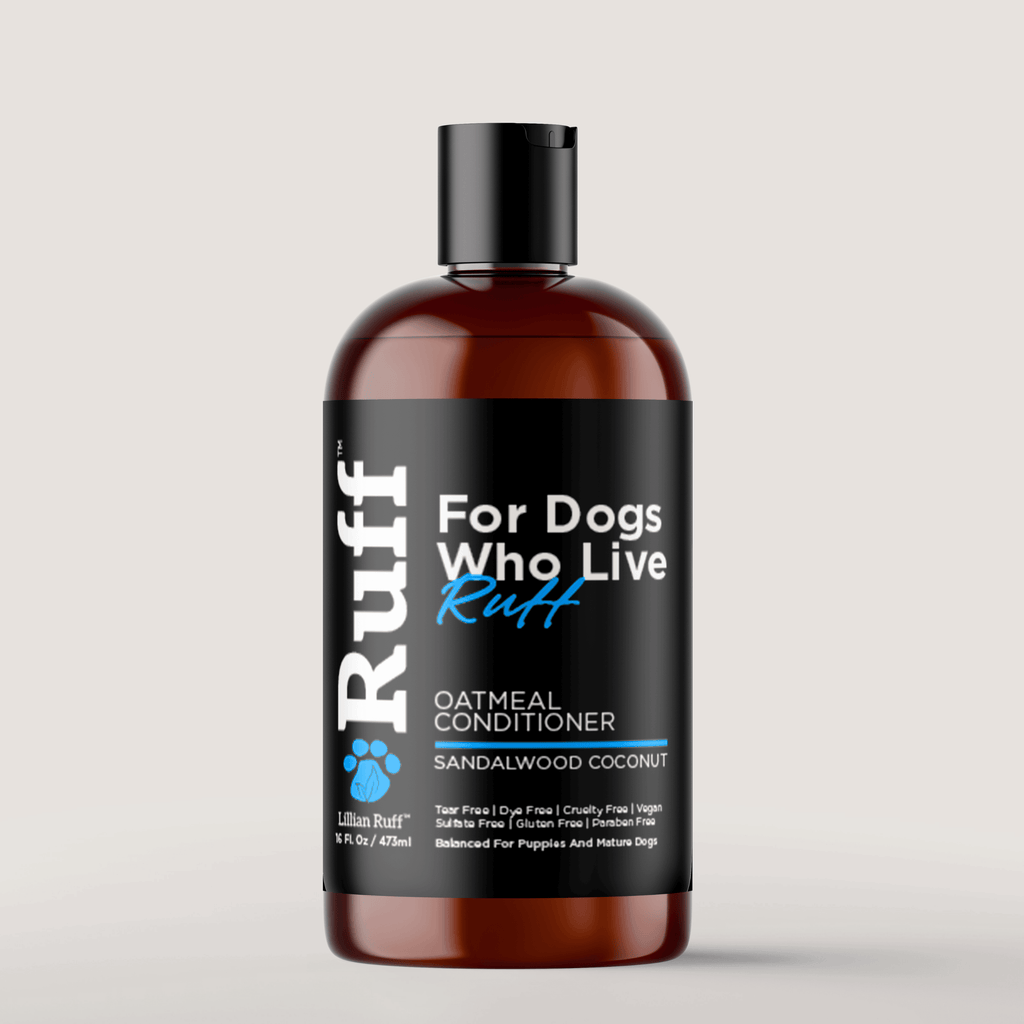 RUFF Sandalwood Coconut Oatmeal Dog Conditioner – 16 oz