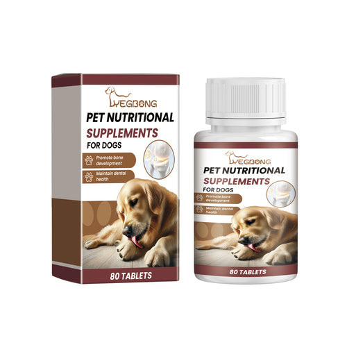 Dog Calcium Supplement Tablets – 80 Count