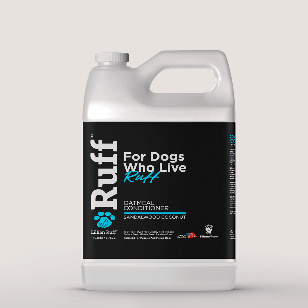 RUFF Sandalwood Coconut Oatmeal Dog Conditioner – Gallon