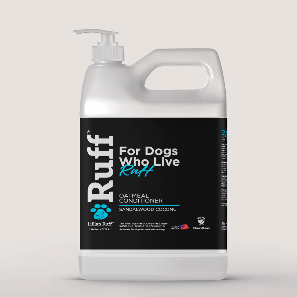 RUFF Sandalwood Coconut Oatmeal Dog Conditioner – Gallon