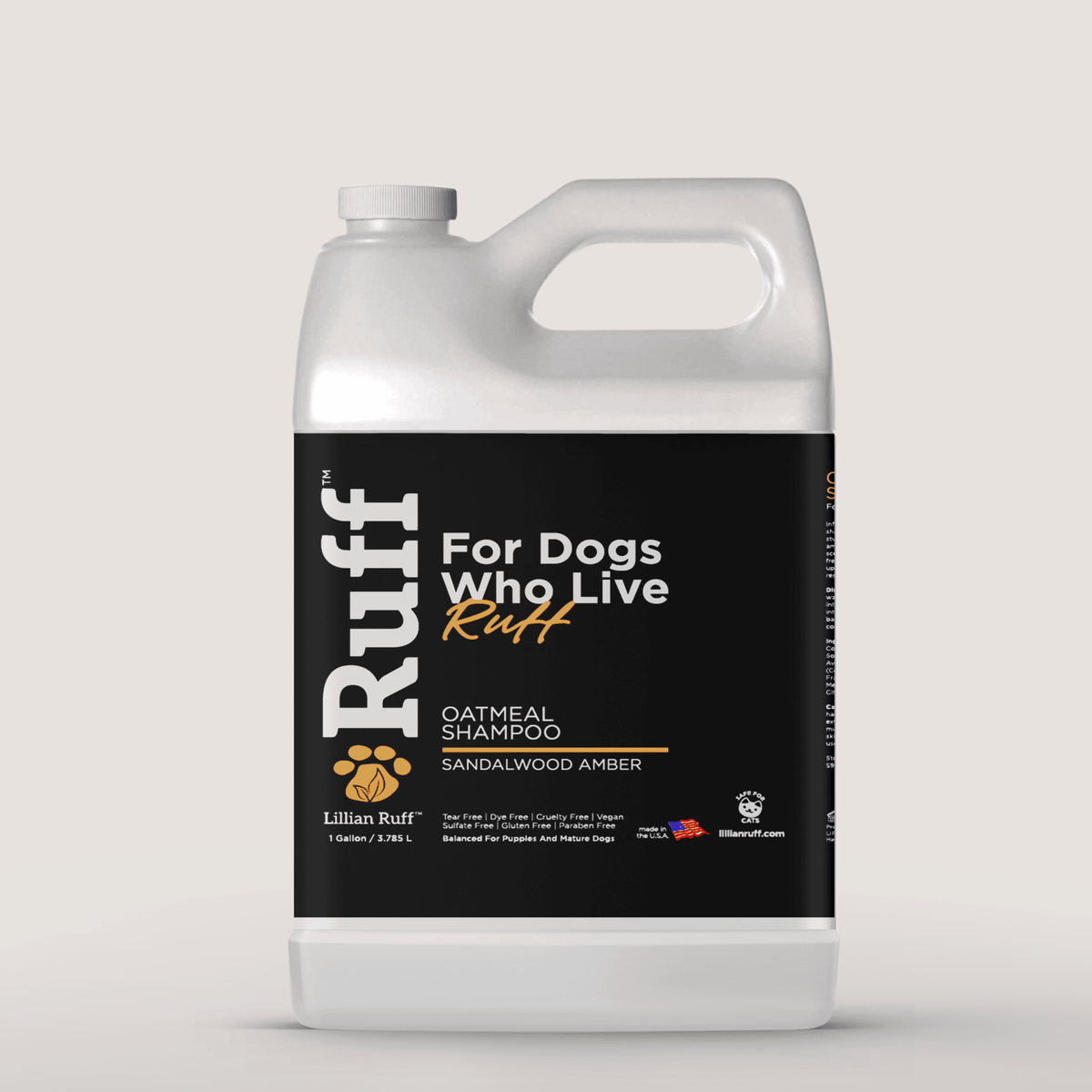 RUFF Sandalwood Amber Oatmeal Dog Shampoo – Gallon