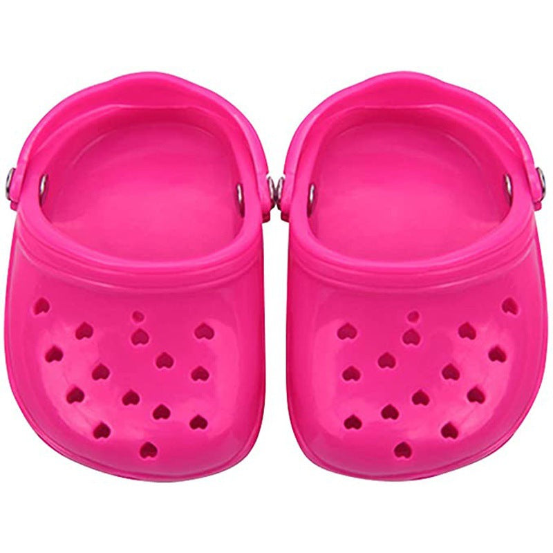 Heart-Shaped Dog Sandals – Breathable Rubber Hole Shoes for Pets