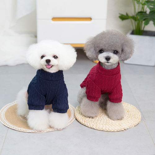 Cozy Wool Dog Hoodie Sweater – Small Dogs