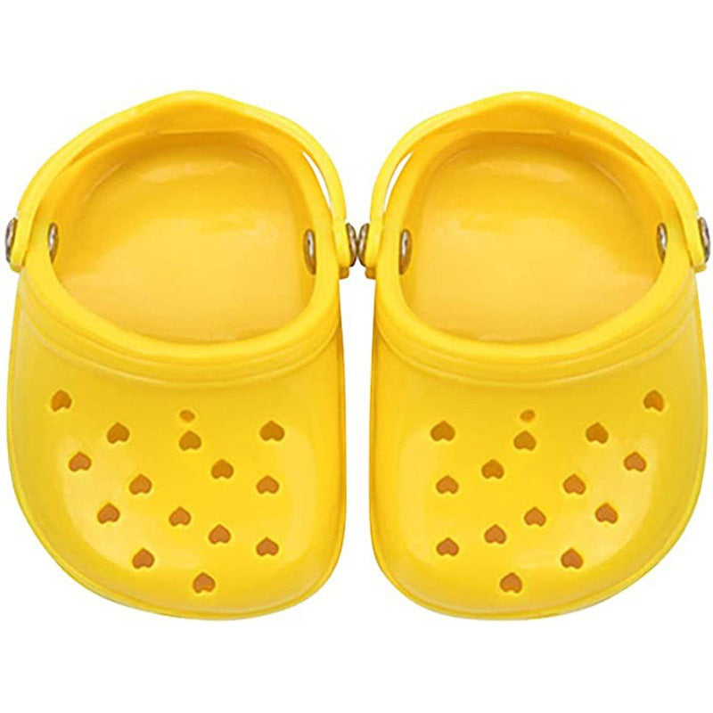 Heart-Shaped Dog Sandals – Breathable Rubber Hole Shoes for Pets