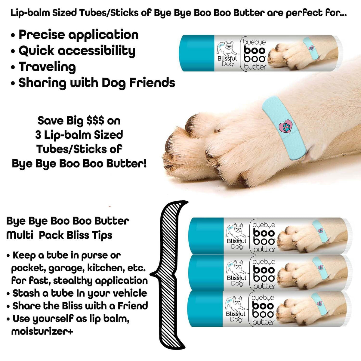 1 Dog Bye Bye Boo Boo Butter – Soothing Skin Relief for Dogs | EverstockPets