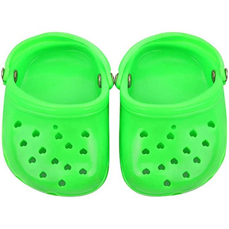 Heart-Shaped Dog Sandals – Breathable Rubber Hole Shoes for Pets