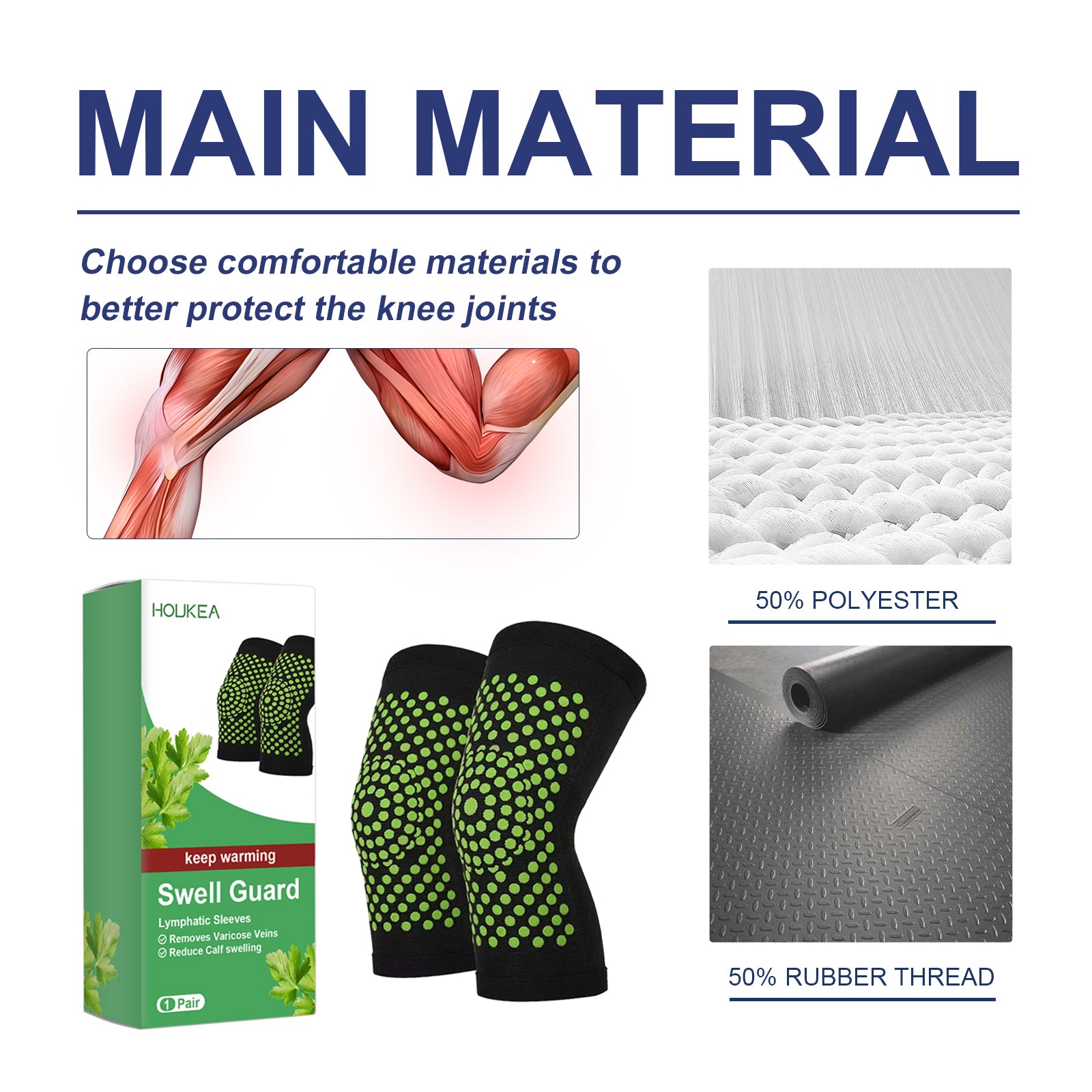 Compression Leg & Calf Support Sleeves