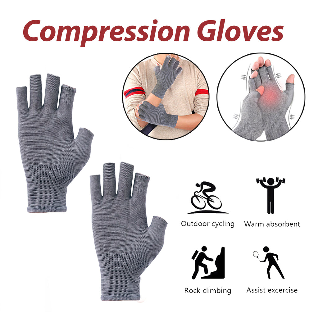 Fingerless Compression Gloves