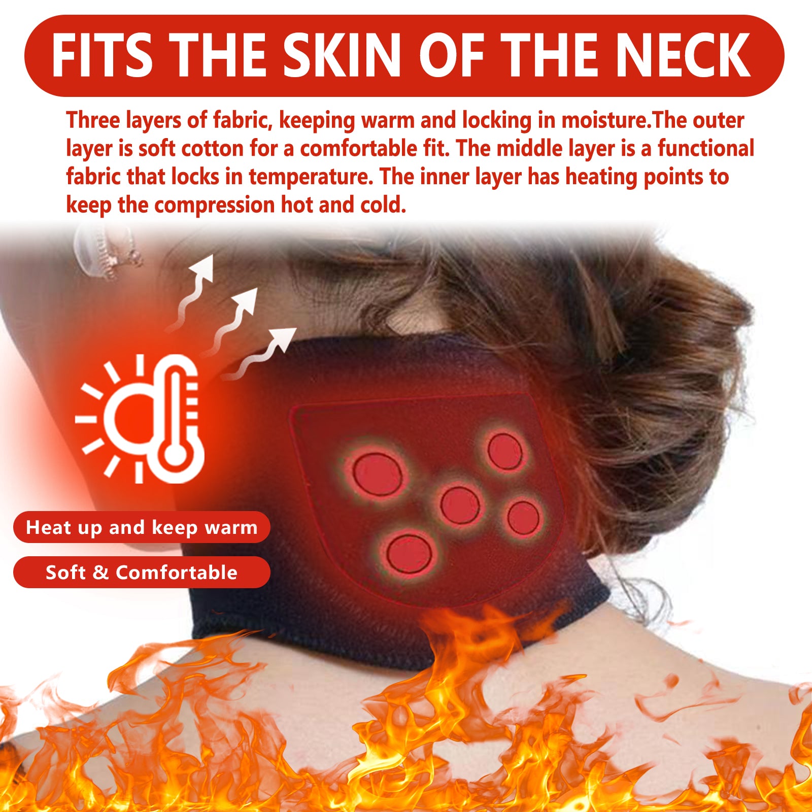 Self-Heating Neck & Shoulder Wrap – Comfortable Warming Support