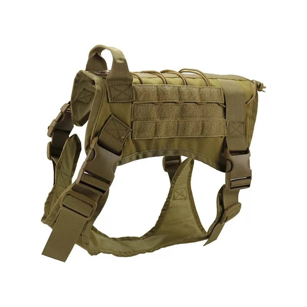 Tactical Dog Vest Harness – 1000D Nylon, Breathable Mesh, Sizes M–XL