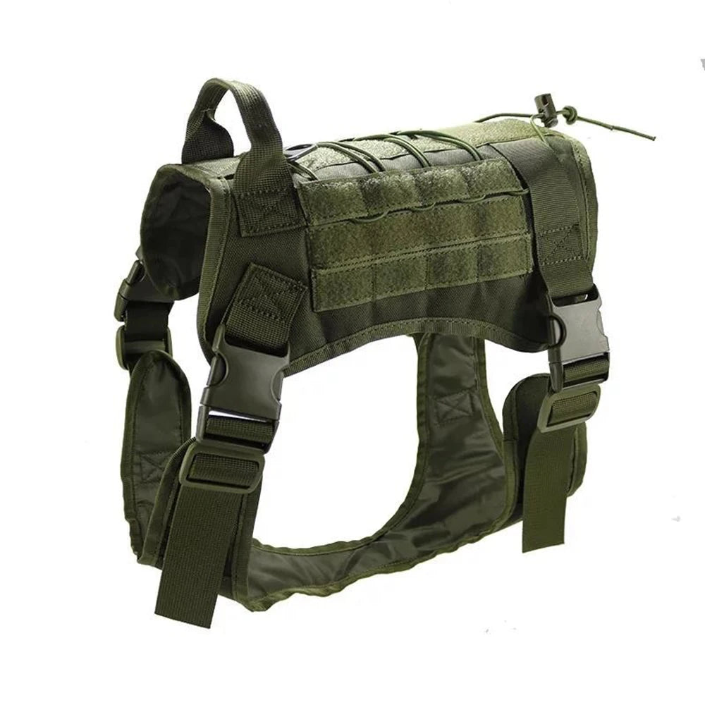 Tactical Dog Vest Harness – 1000D Nylon, Breathable Mesh, Sizes M–XL