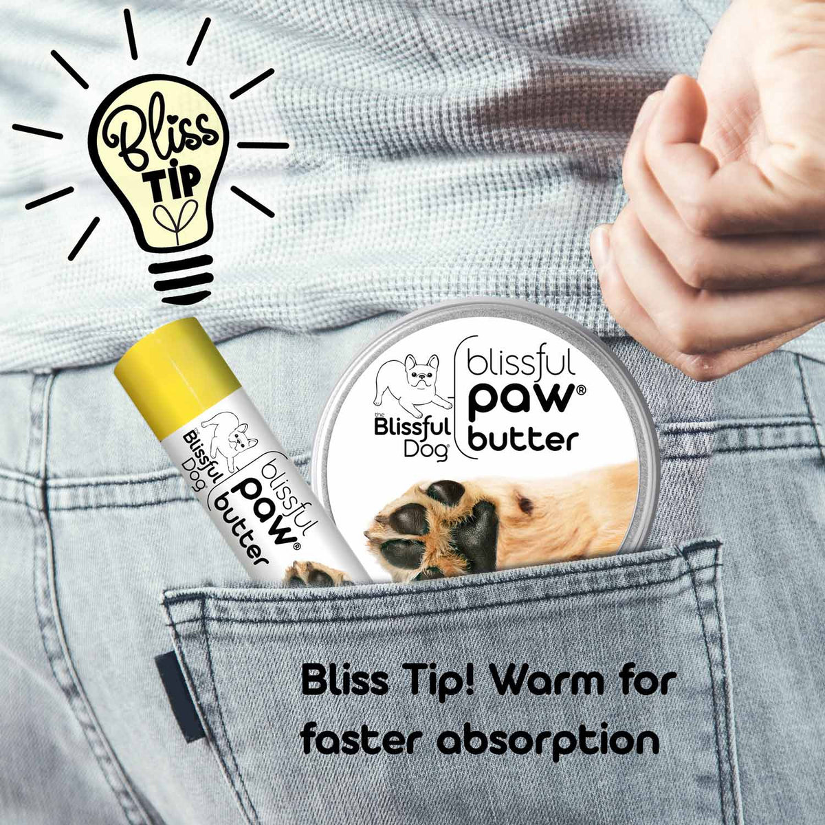 Blissful Paw® Butter – Moisturizes & Heals Rough, Dry Dog Paw Pads | EverstockPets