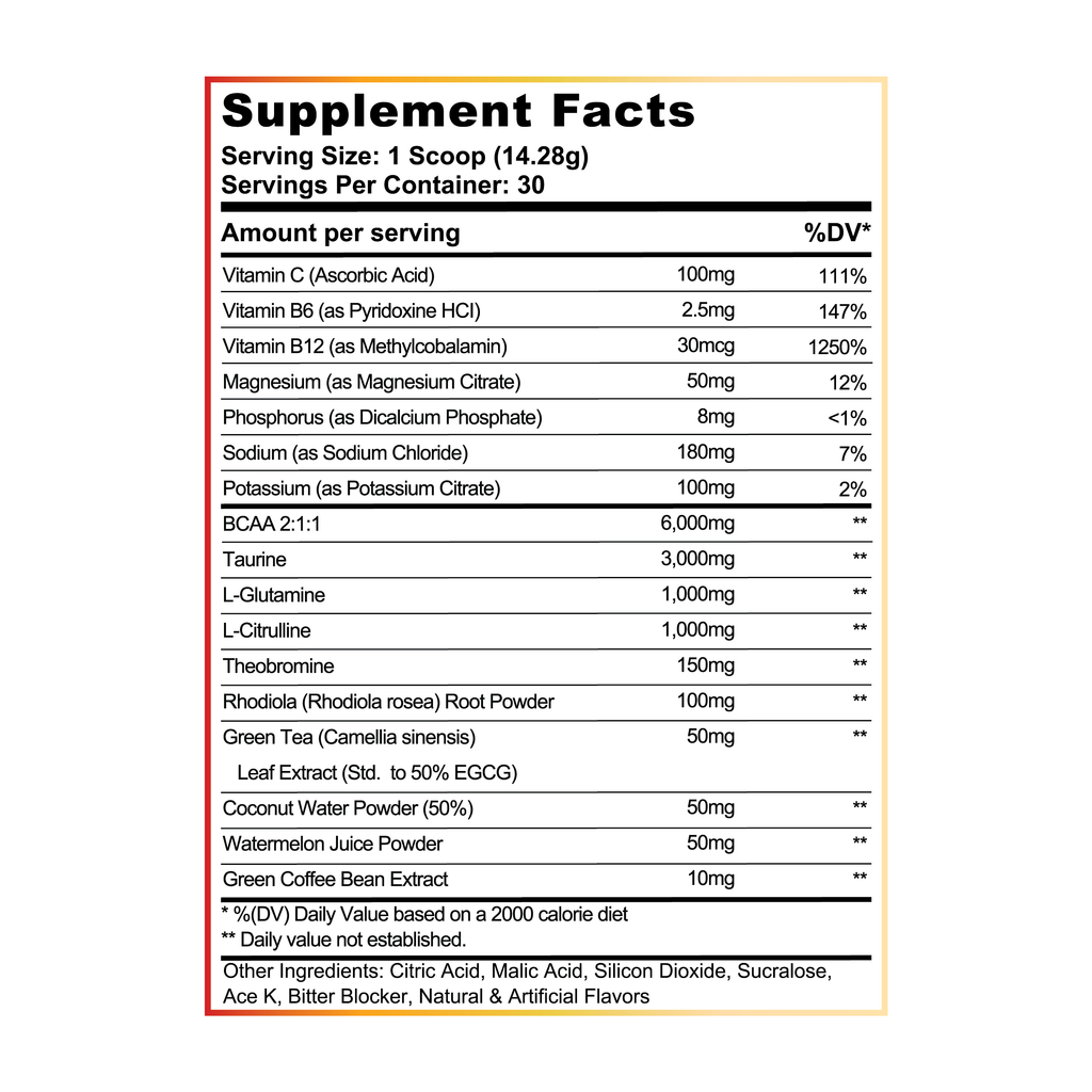"REHAB" - Peaches & Cream BCAA