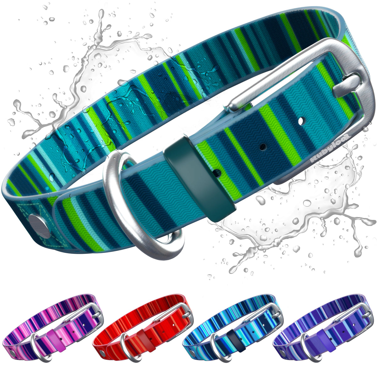 Rubyloo Waterproof Dog Collar – Washable, Stink-Proof & Quick-Dry