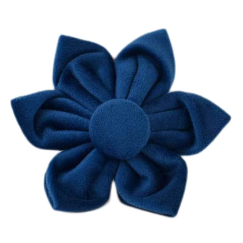 Blue Velvet Dog Harness Set – Personalized No-Pull Harness, Leash & Collar