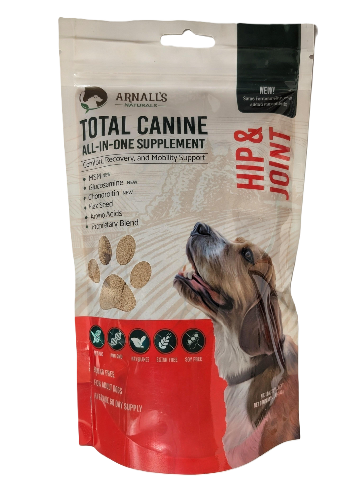 Arnall’s Naturals Total Canine Hip & Joint Supplement for Dogs – 140 g or 454 g