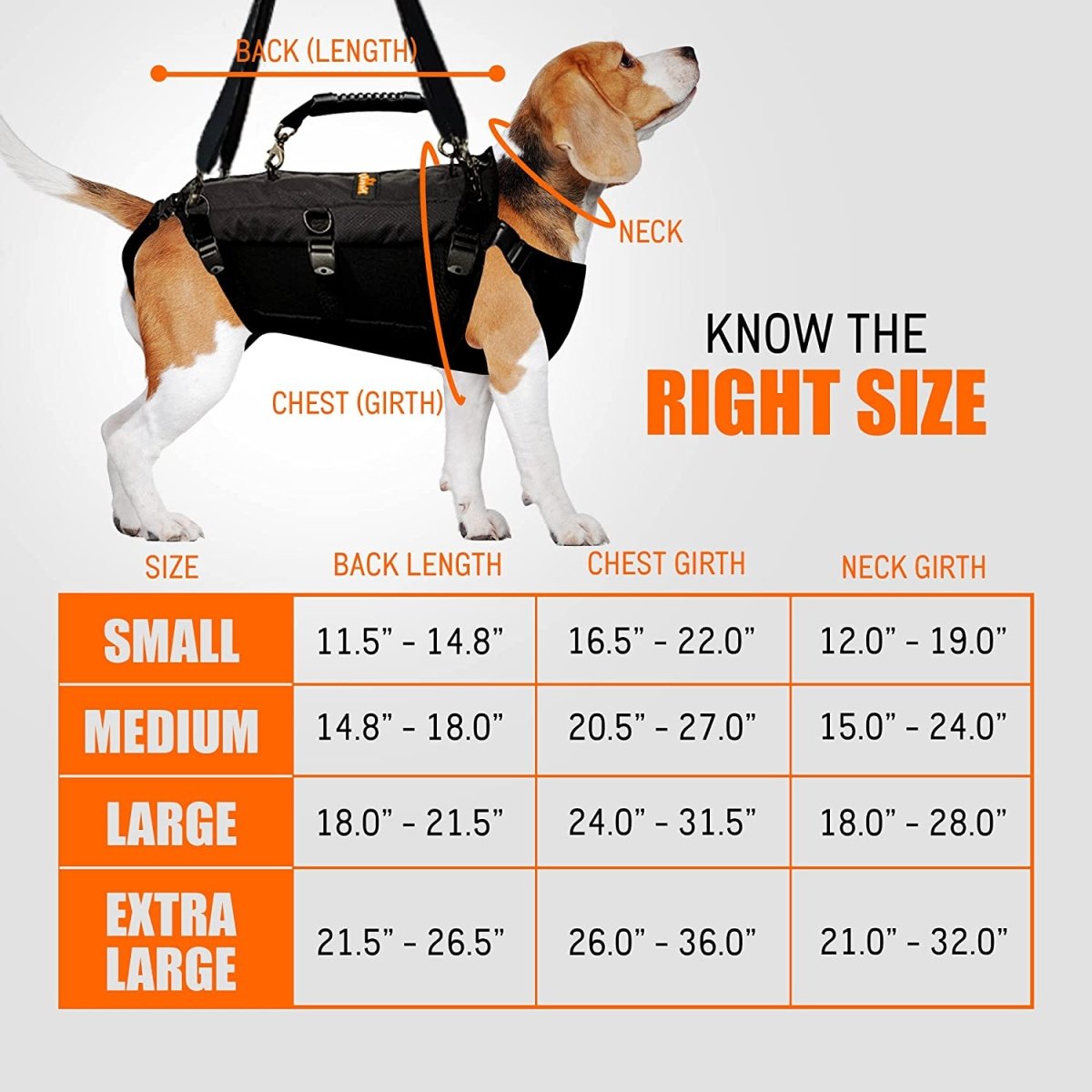NeoAlly 5-in-1 Full Body Dog Lift & Support Harness