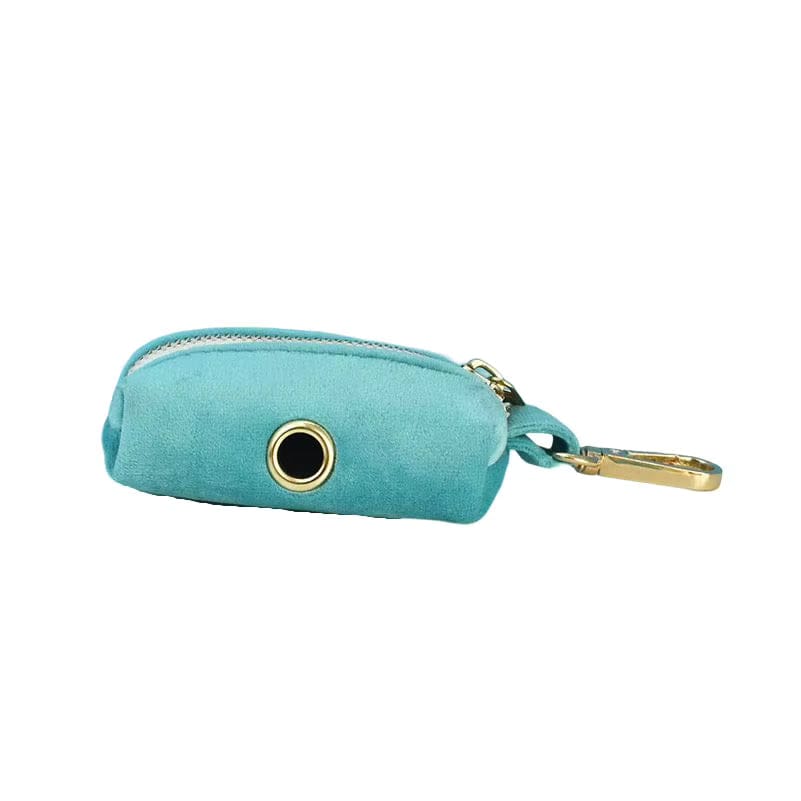 Turquoise Stone Velvet Dog Harness Set – Personalized No-Pull Harness, Leash & Collar